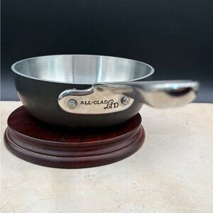 All Clad LTD Small Saucier Chef's Pan Butter Warmer 1 qt